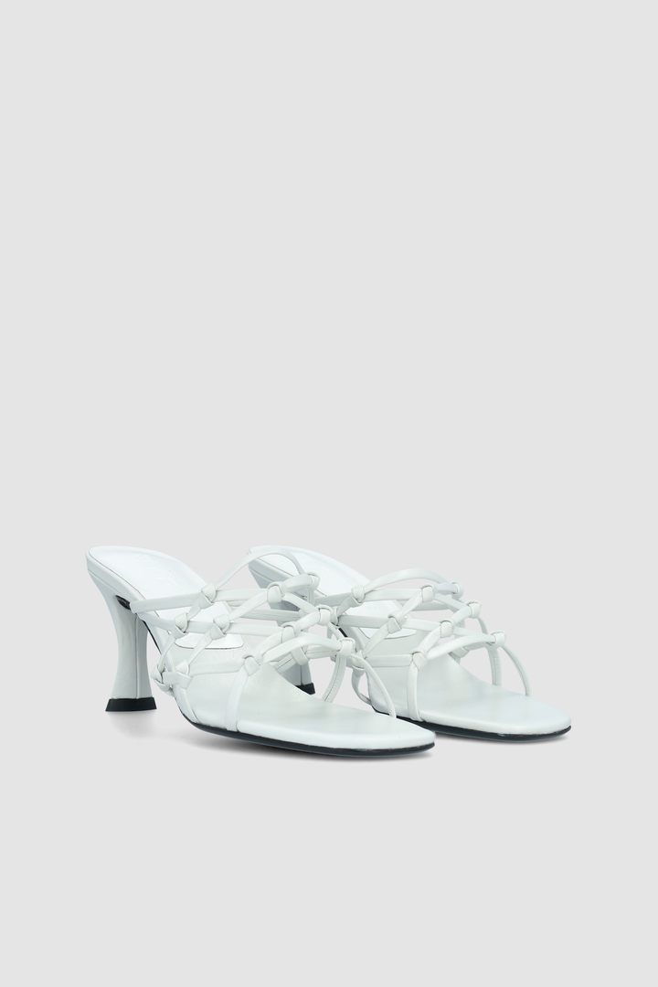 Malaya Burrata Creased Calf Leather Mule