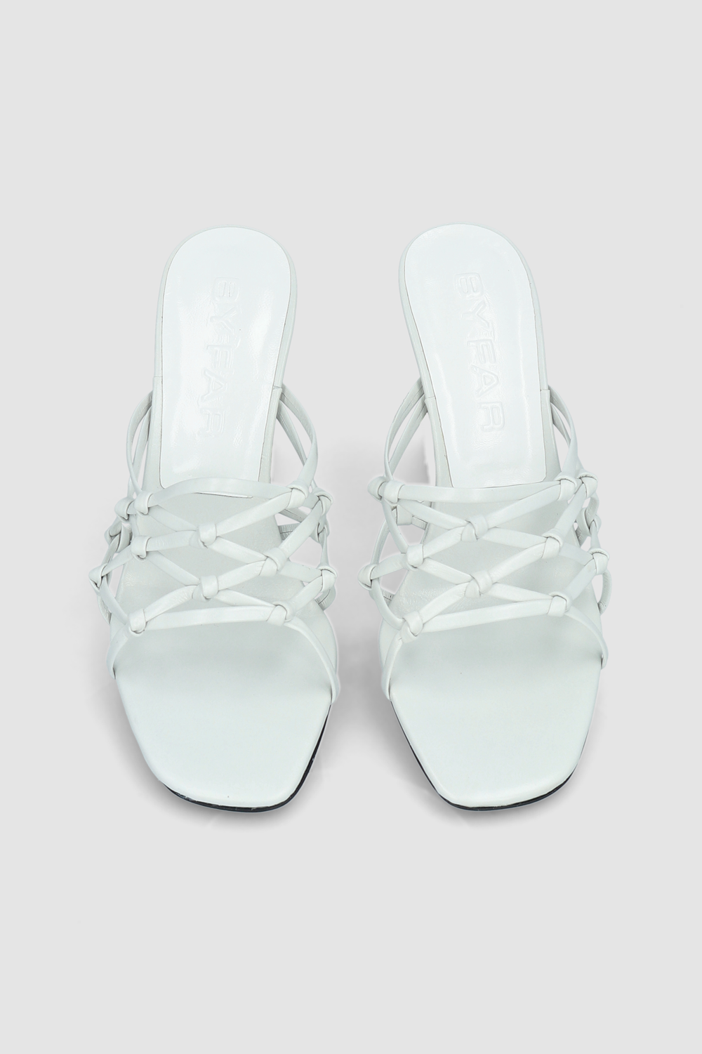 Malaya Burrata Creased Calf Leather Mule