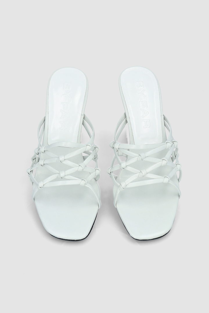 Malaya Burrata Creased Calf Leather Mule