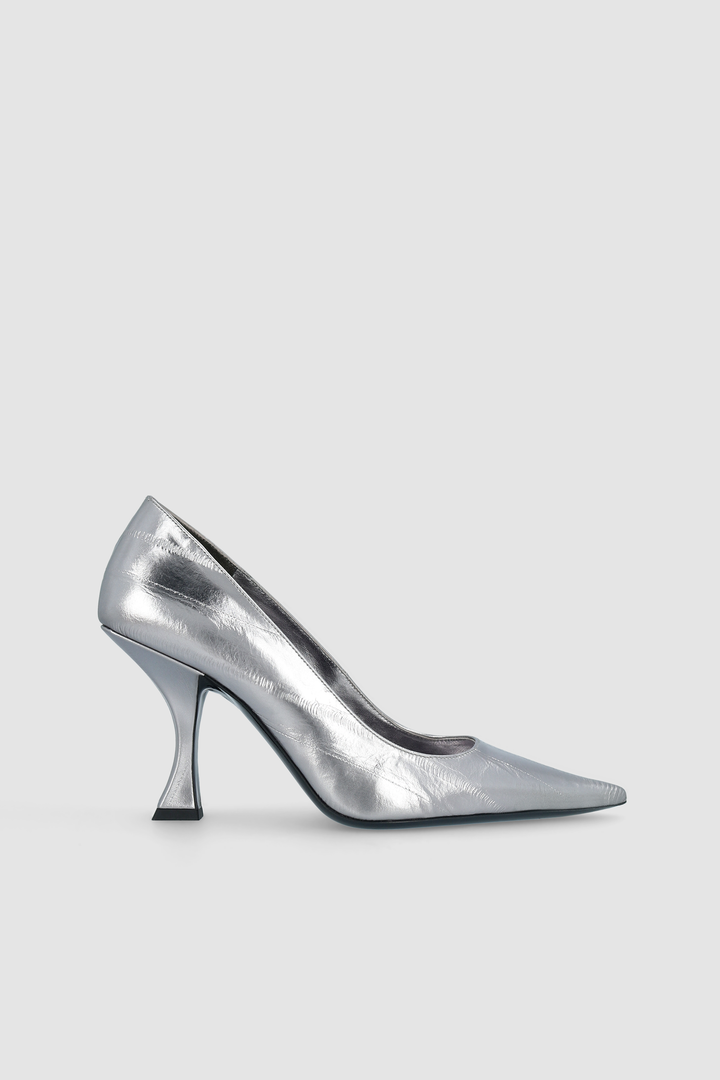 Viva Inox Eel Embossed Metallic Leather Pump
