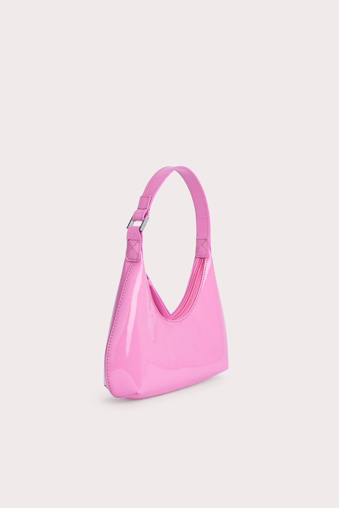 BY FAR RACHEL PATENT LEATHER BAG - BABY PINK