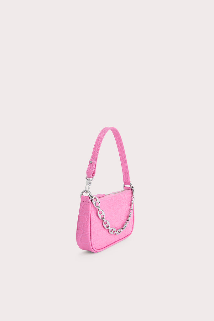 BY FAR Pink Mini Rachel Shoulder Bag By Far