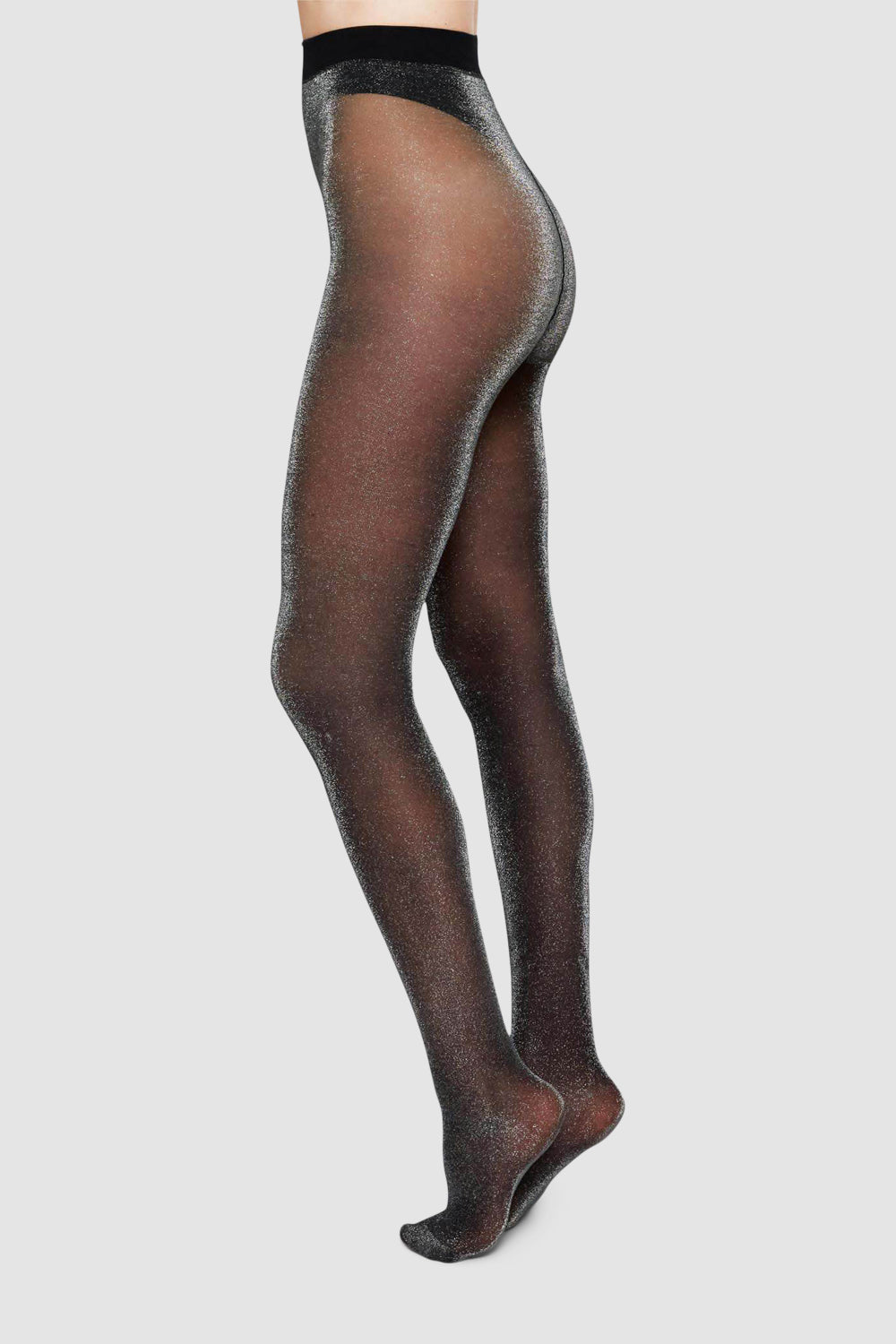 Tora Shimmery Tights - Black