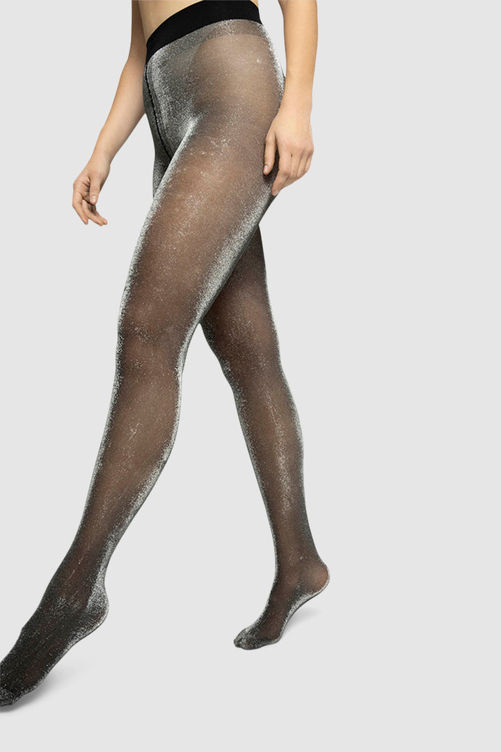 Tora Shimmery Tights - Black