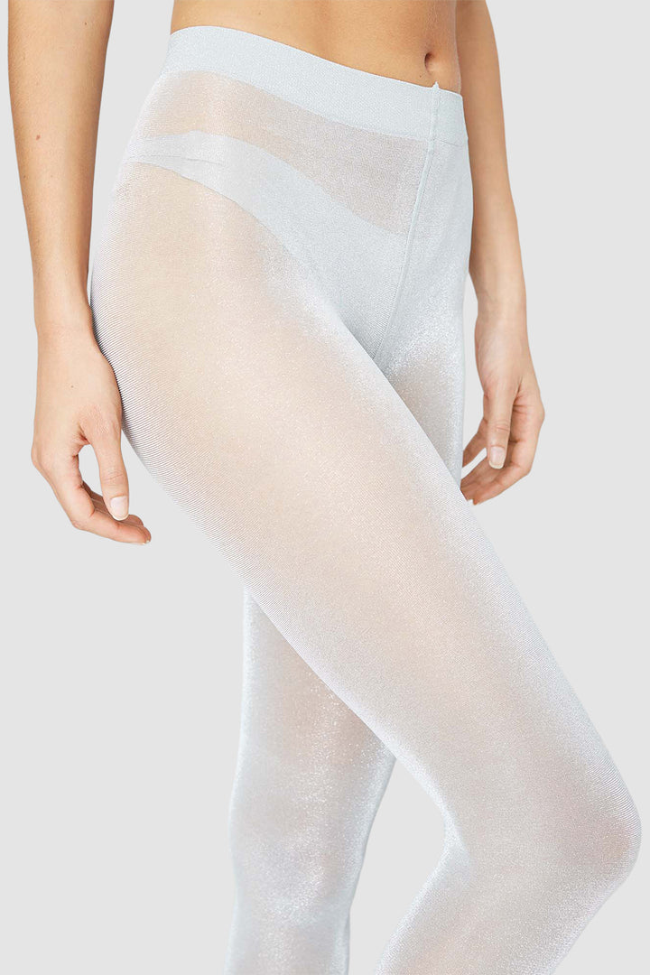 Sharon Shimmery Tights Moonlight Silver