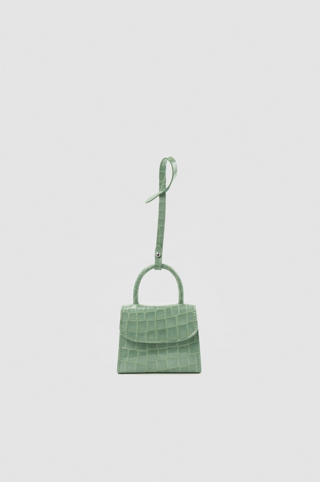 Mini Mini Fresh Croco Embossed Leather Charm