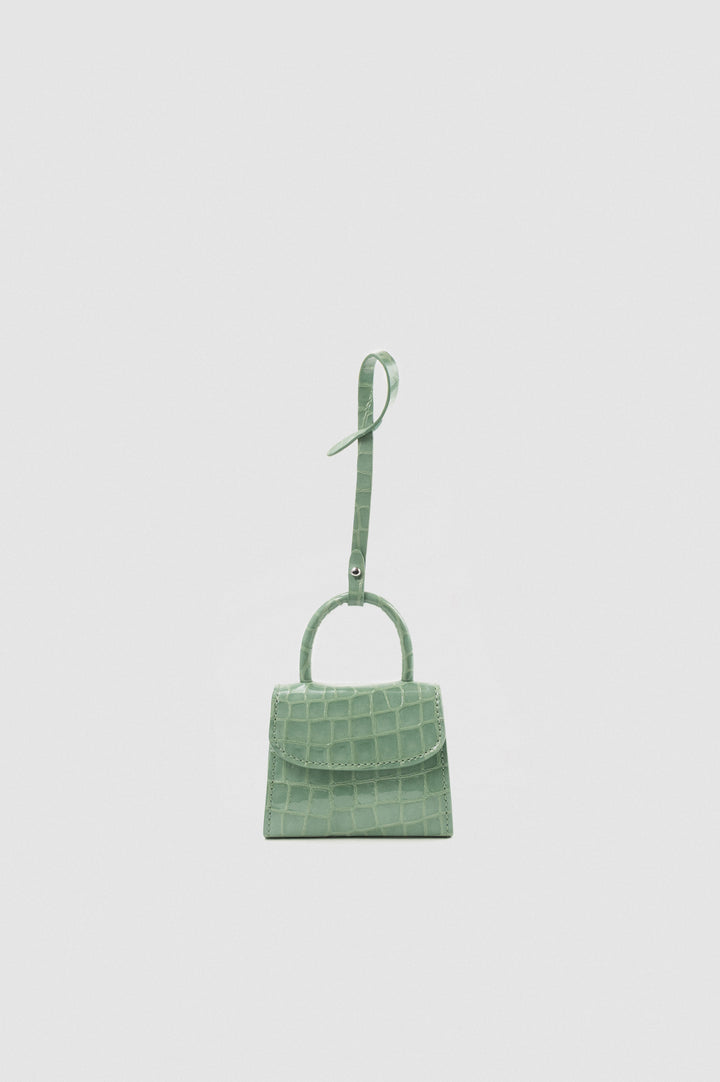 Mini Mini Fresh Croco Embossed Leather Charm