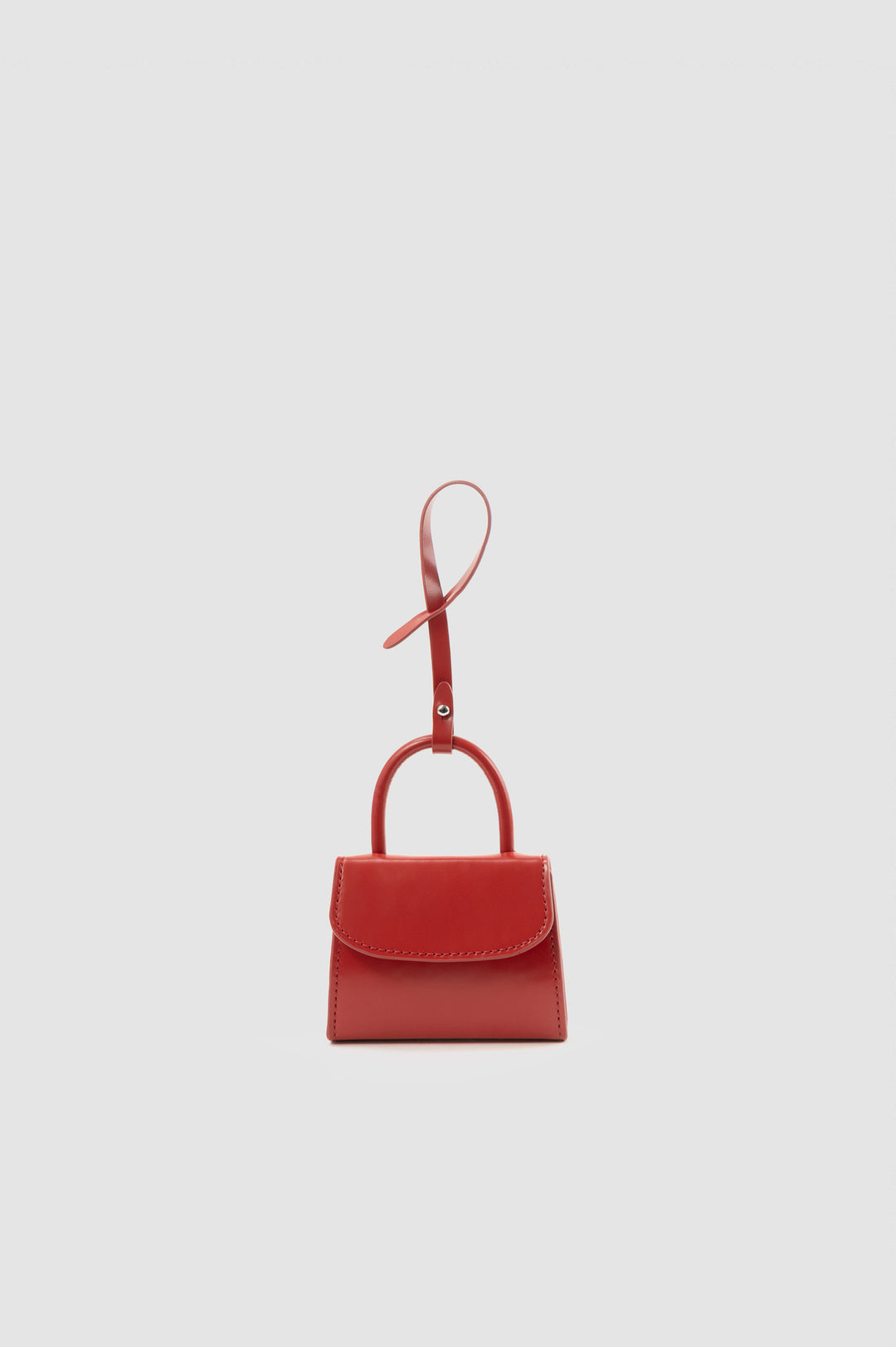 Mini Mini Blood Red Semi Patent Leather Charm