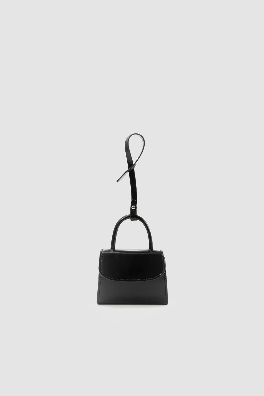 Mini Mini Black Semi Patent Leather Charm