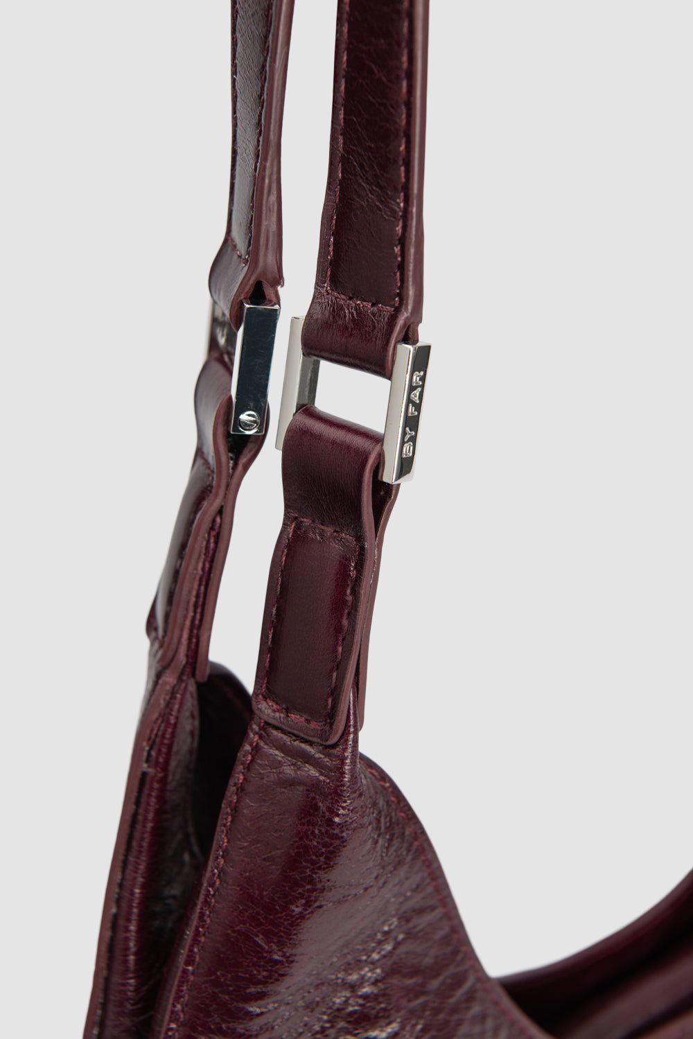 Amber Folio Grape Calf Leather Shoulder Bag
