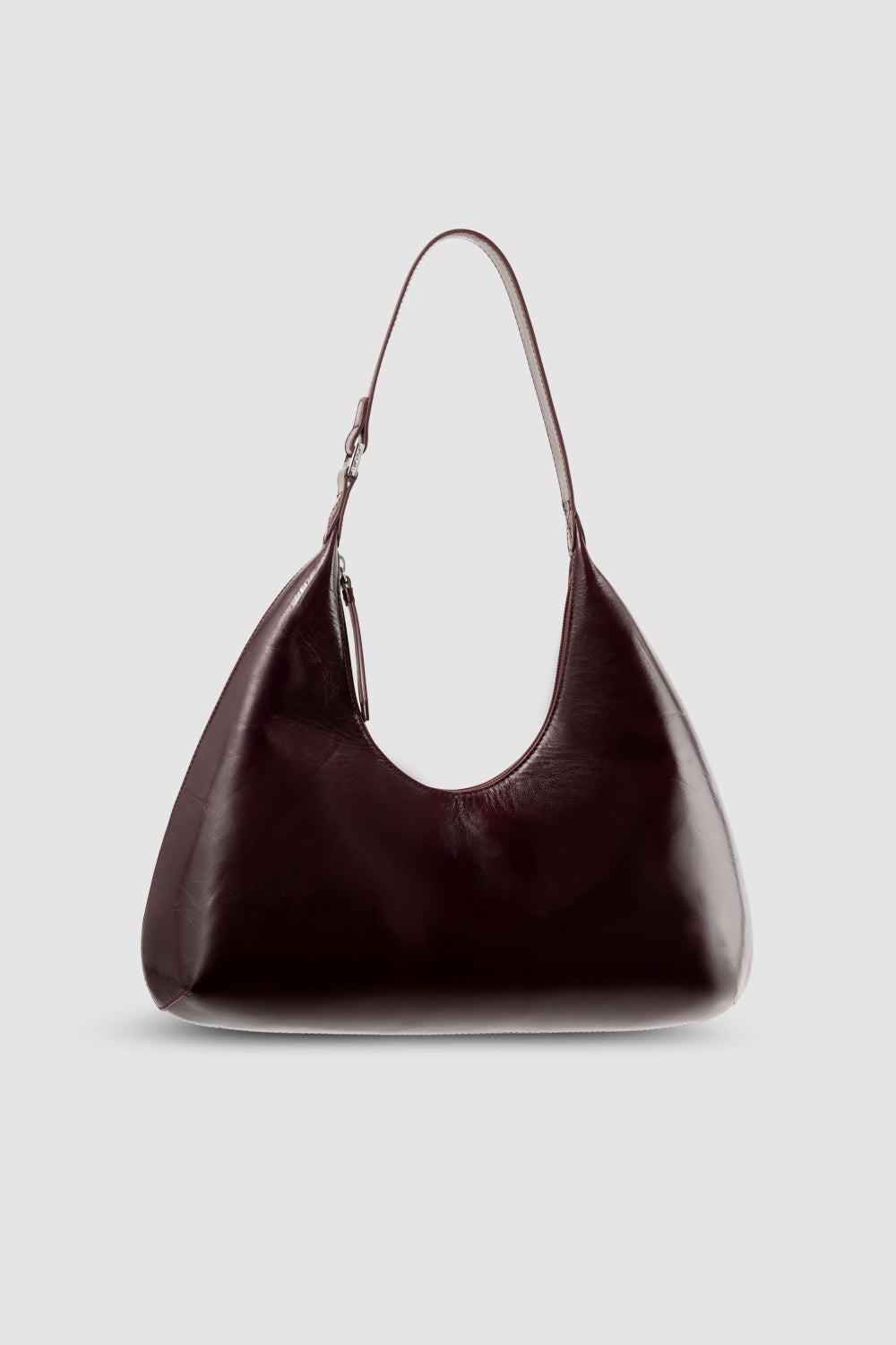 Amber Grape Calf Leather Shoulder Bag
