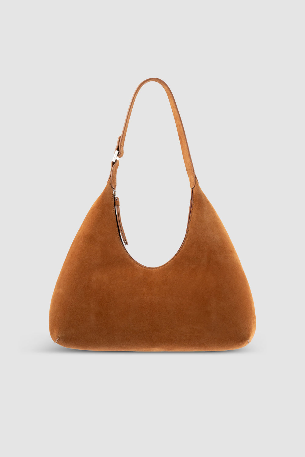Amber Summer Tan Suede Leather Shoulder Bag