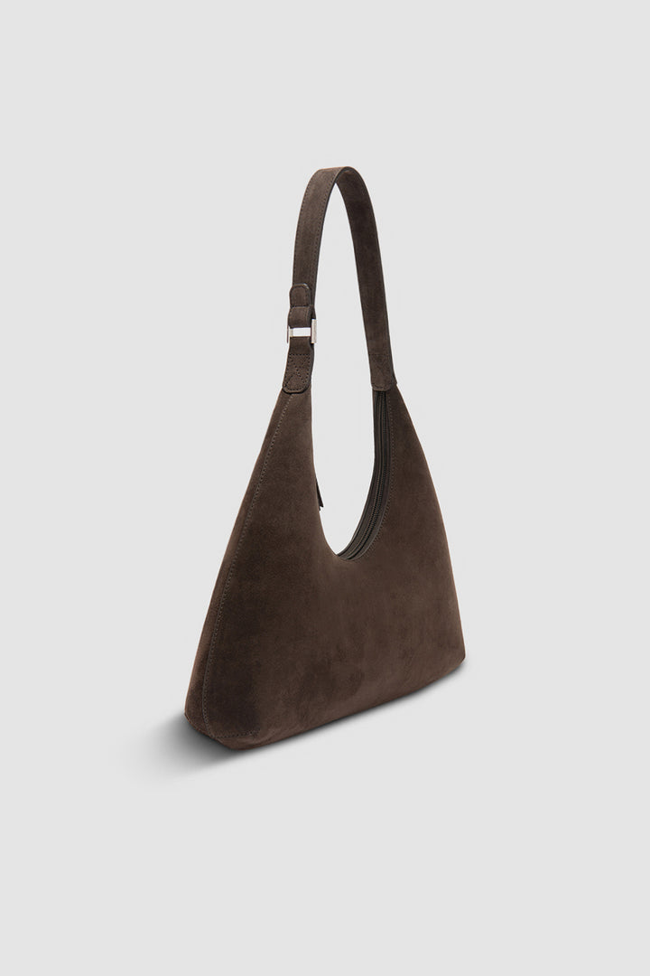 Amber Ristretto Suede Leather Shoulder Bag