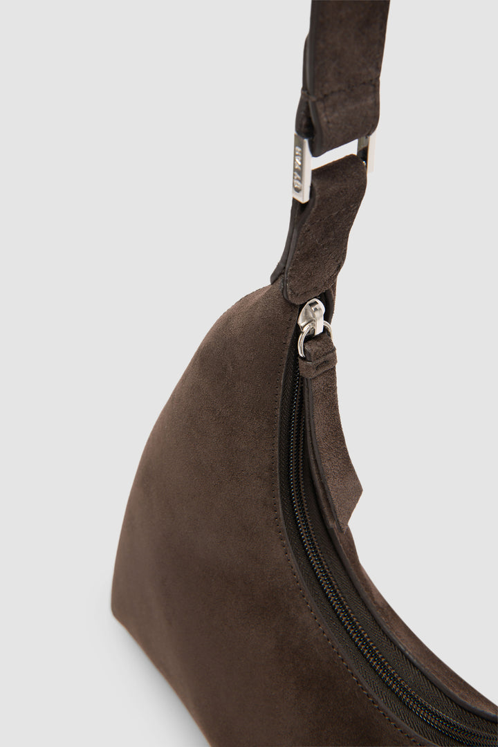 Amber Ristretto Suede Leather Shoulder Bag