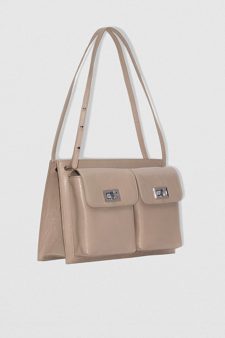 Billy Tote Dryland Creased Calf Leather Shoulder Bag