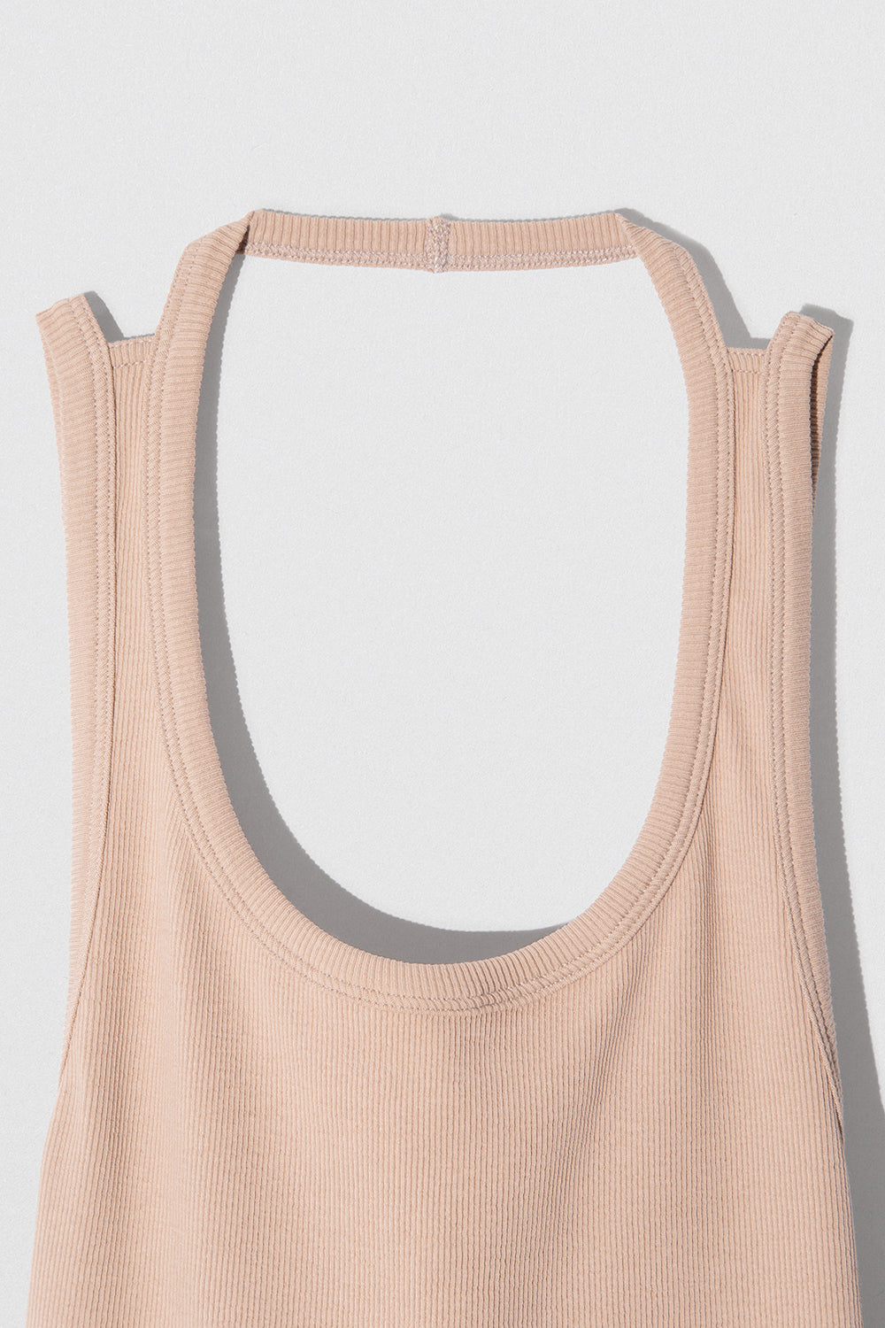 Blank Tank Top Mink Cotton Rib