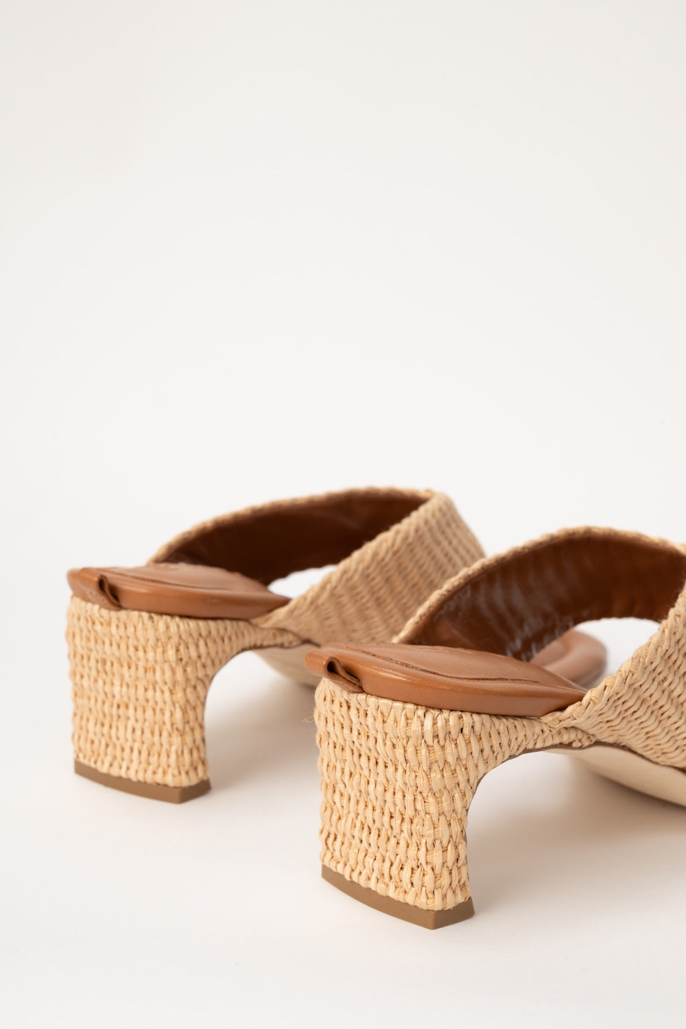Dasha Heel Natural Raffia