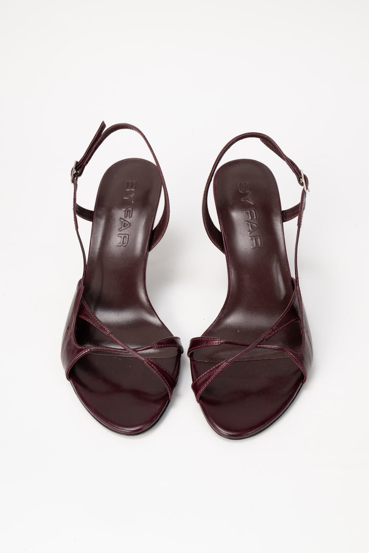 Sierra Grape Calf Leather Slingback Sandal