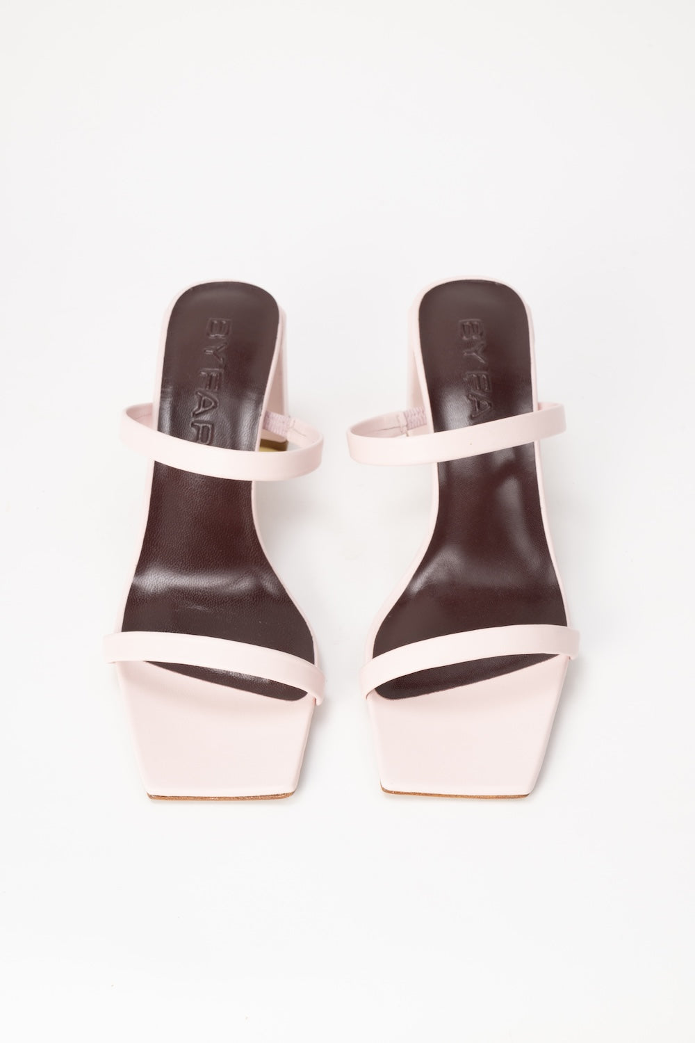Tanya Baby Pink Nappa Leather Slip-On Mule