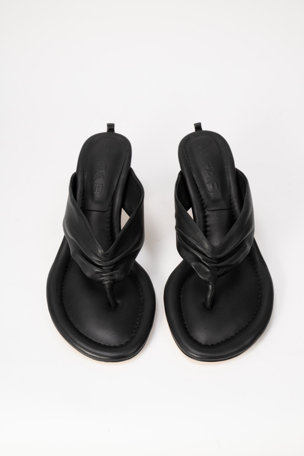 Dasha Heel Black Nappa Leather