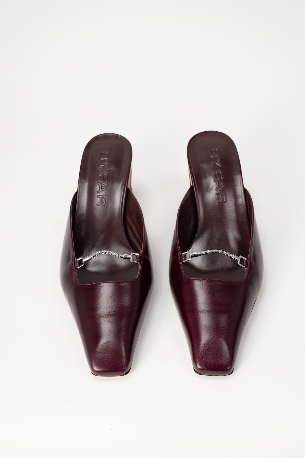 Leda Grape Calf Leather Mule