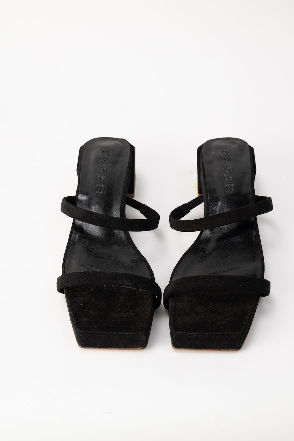 Tanya Flat Black Suede Leather