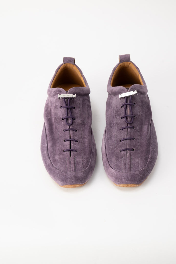 Prudent Deep Purple Suede Leather Sneaker