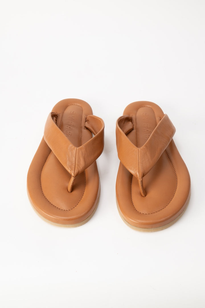 Dasha 2.0 Summer Tan Nappa Leather Flip-Flop Sandal