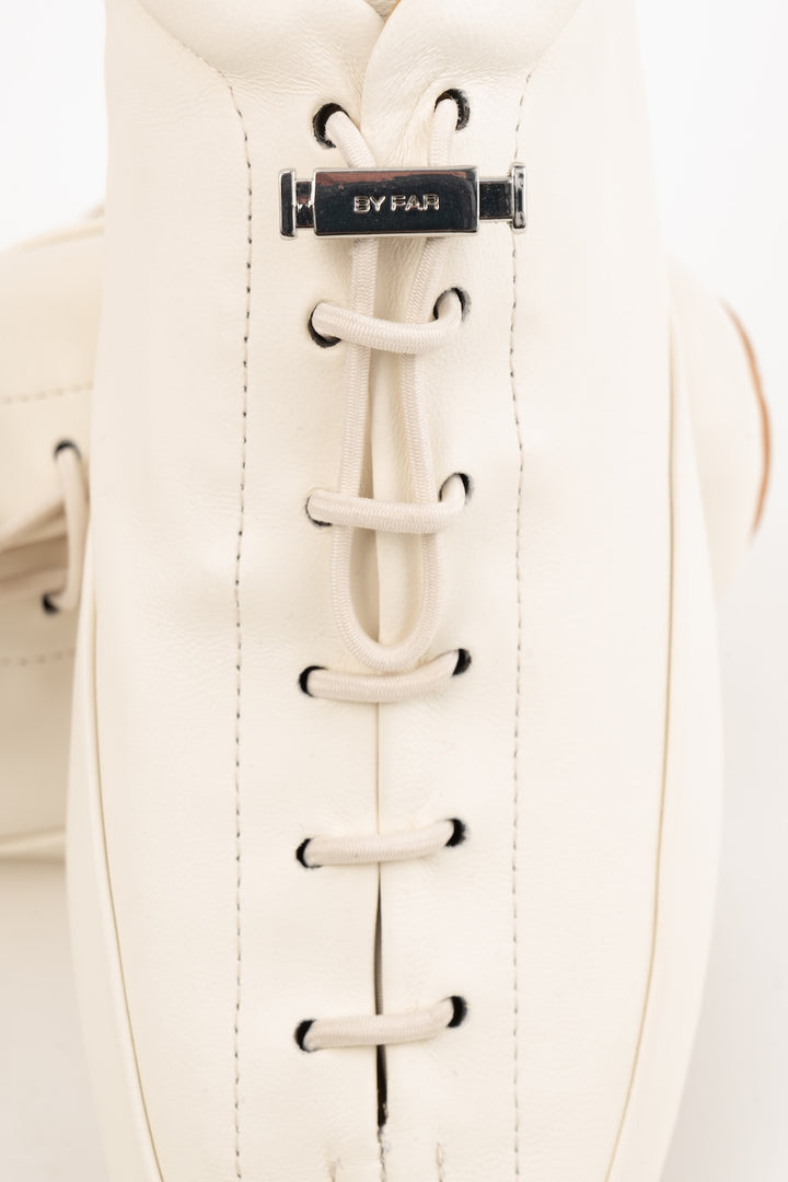 Prudent White Nappa Leather Sneaker