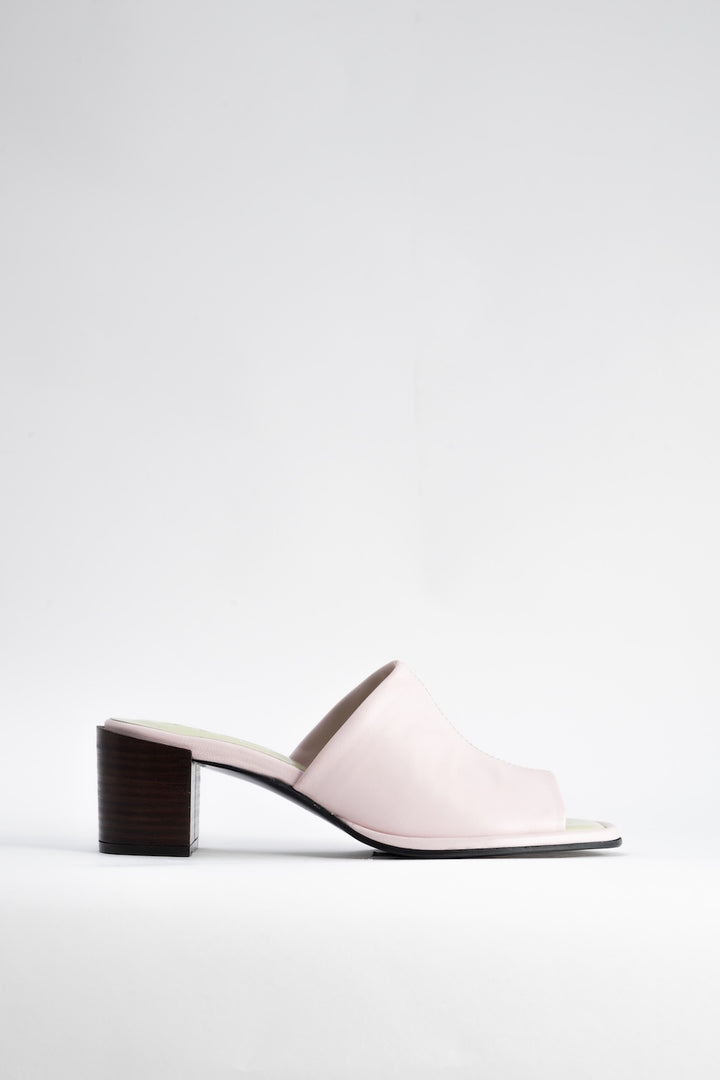Francisco Baby Pink Nappa Leather Mule