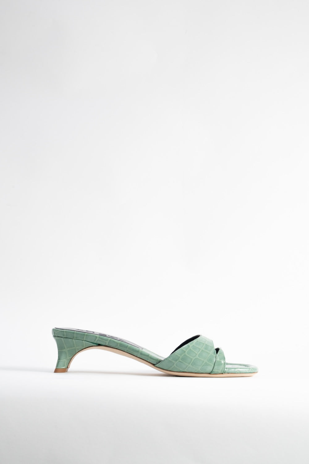 Babygirl Fresh Croco Embossed Leather Slip-On Mule