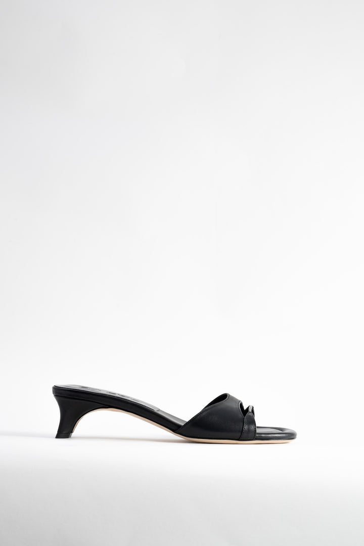 Babygirl Black Nappa Leather Slip-On Mule