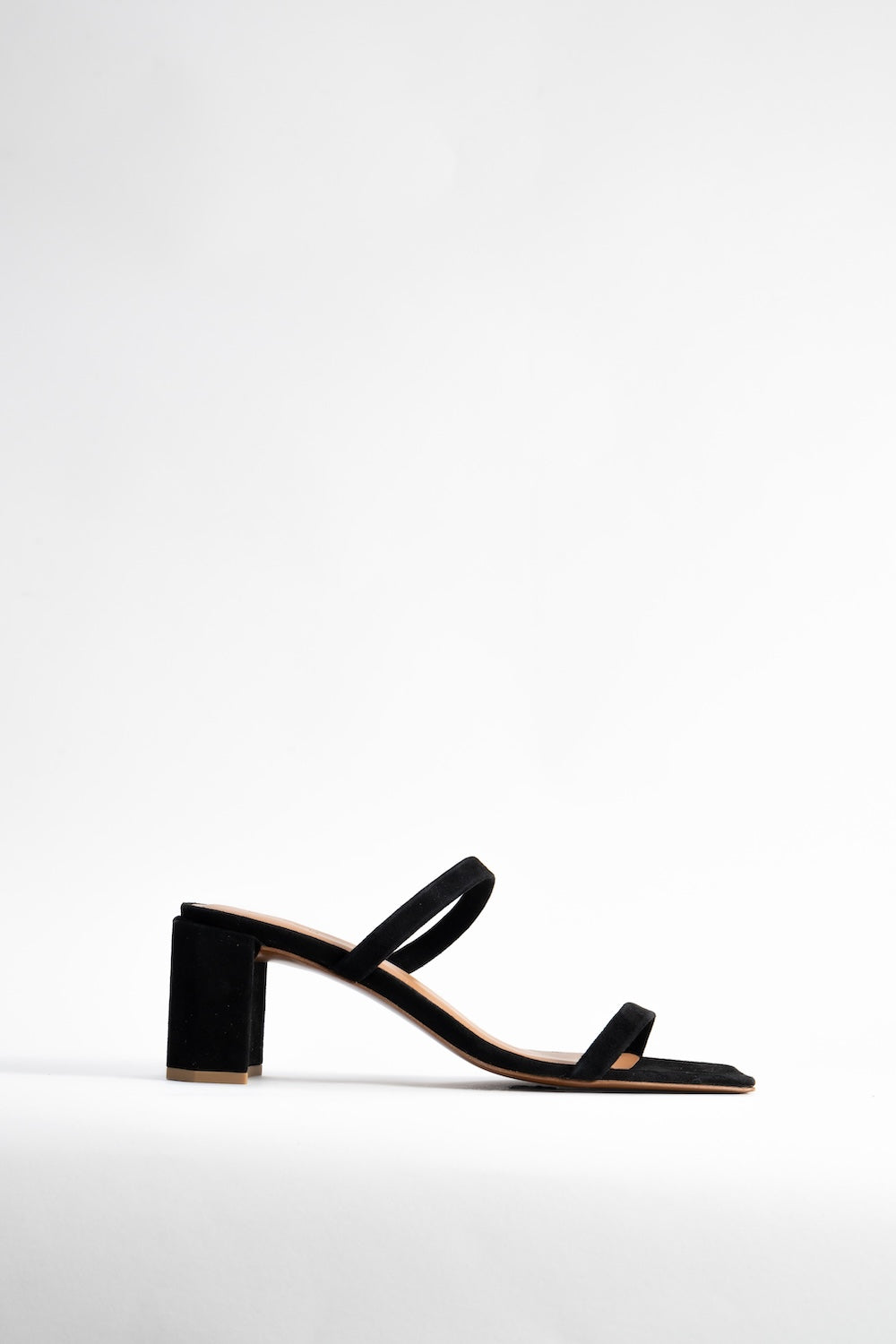 Tanya Black Suede Slip-On Mule