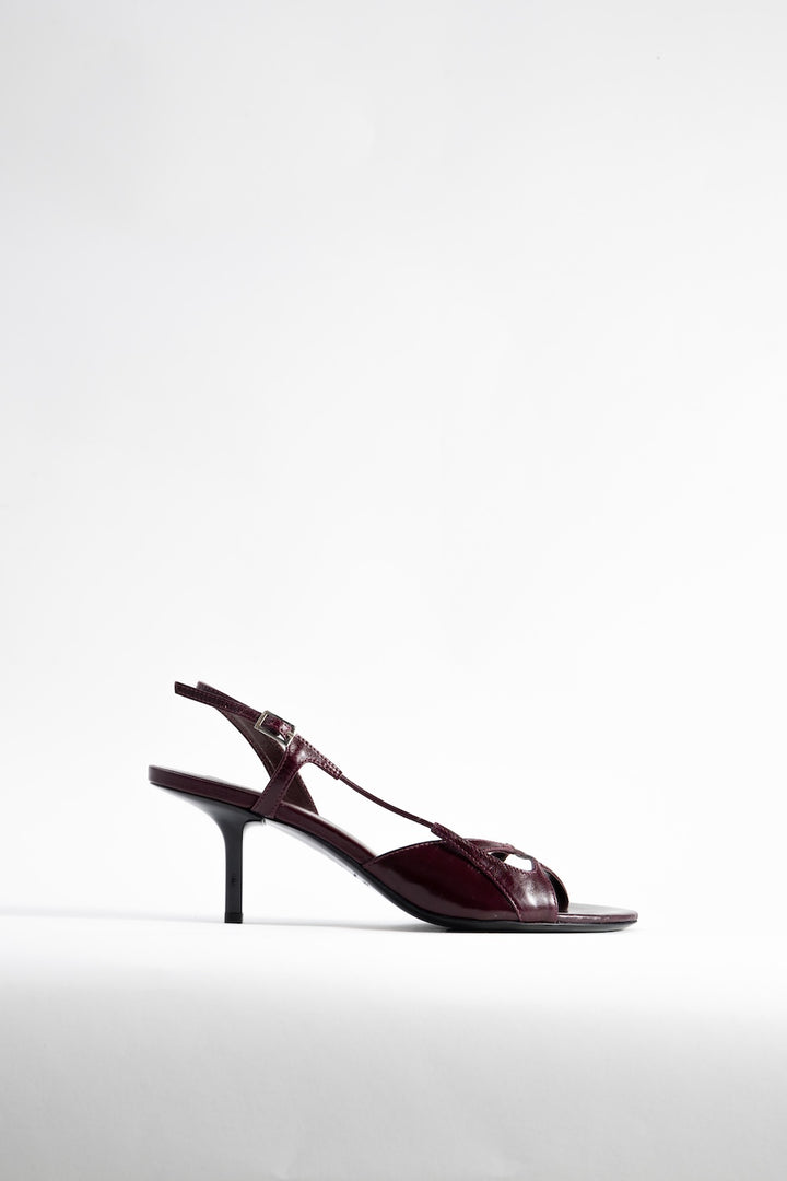 Sierra Grape Calf Leather Slingback Sandal