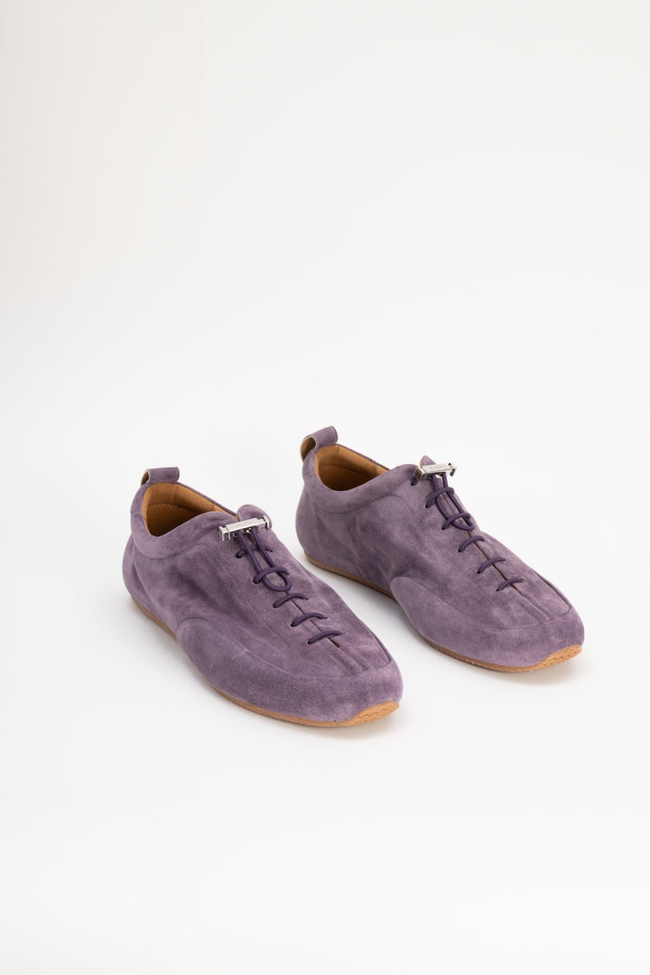Prudent Deep Purple Suede Leather Sneaker