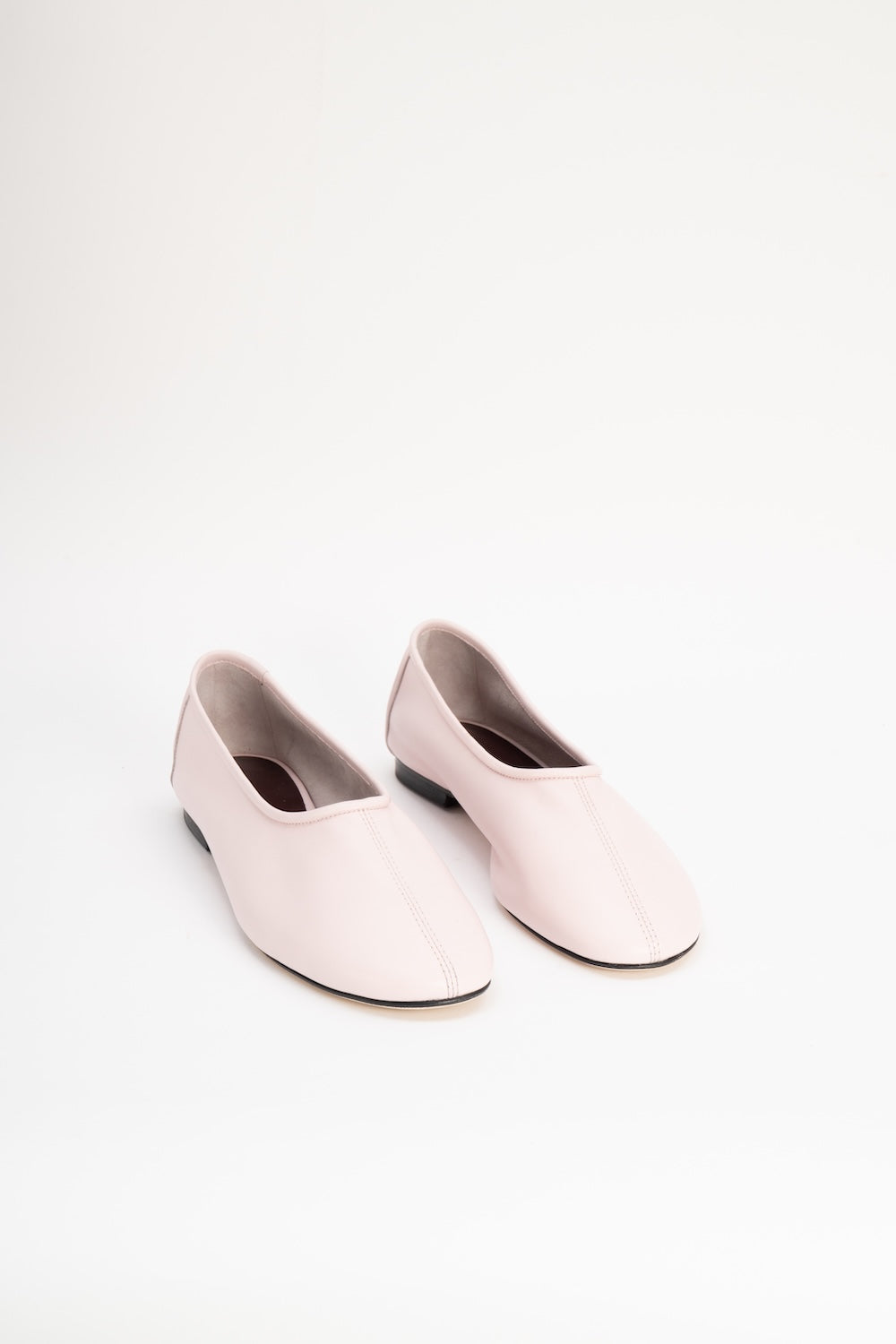 Prudence Baby Pink Nappa Leather Ballet Flat