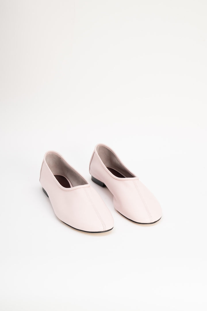 Prudence Baby Pink Nappa Leather Ballet Flat