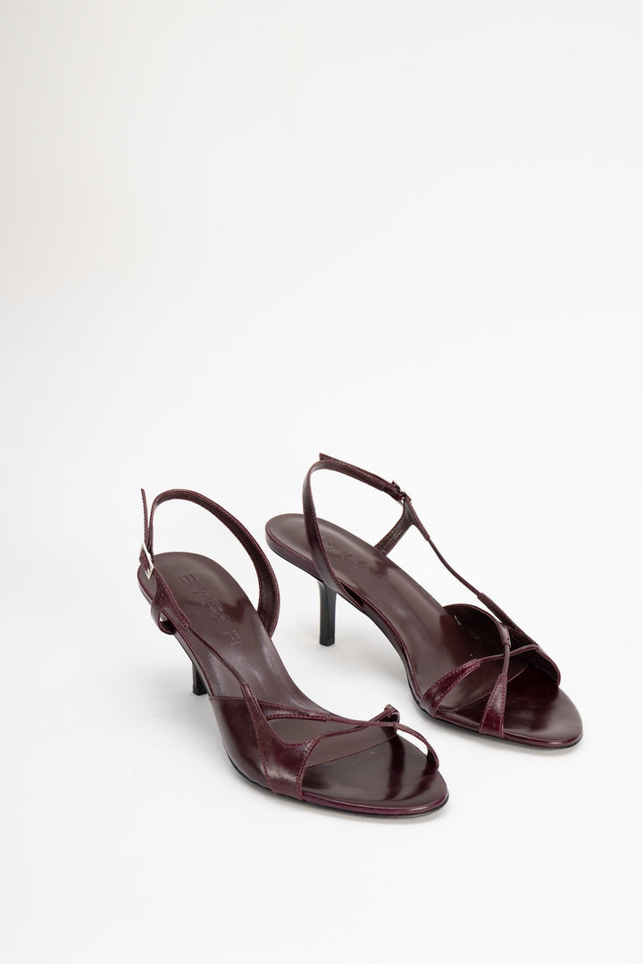 Sierra Grape Calf Leather Slingback Sandal