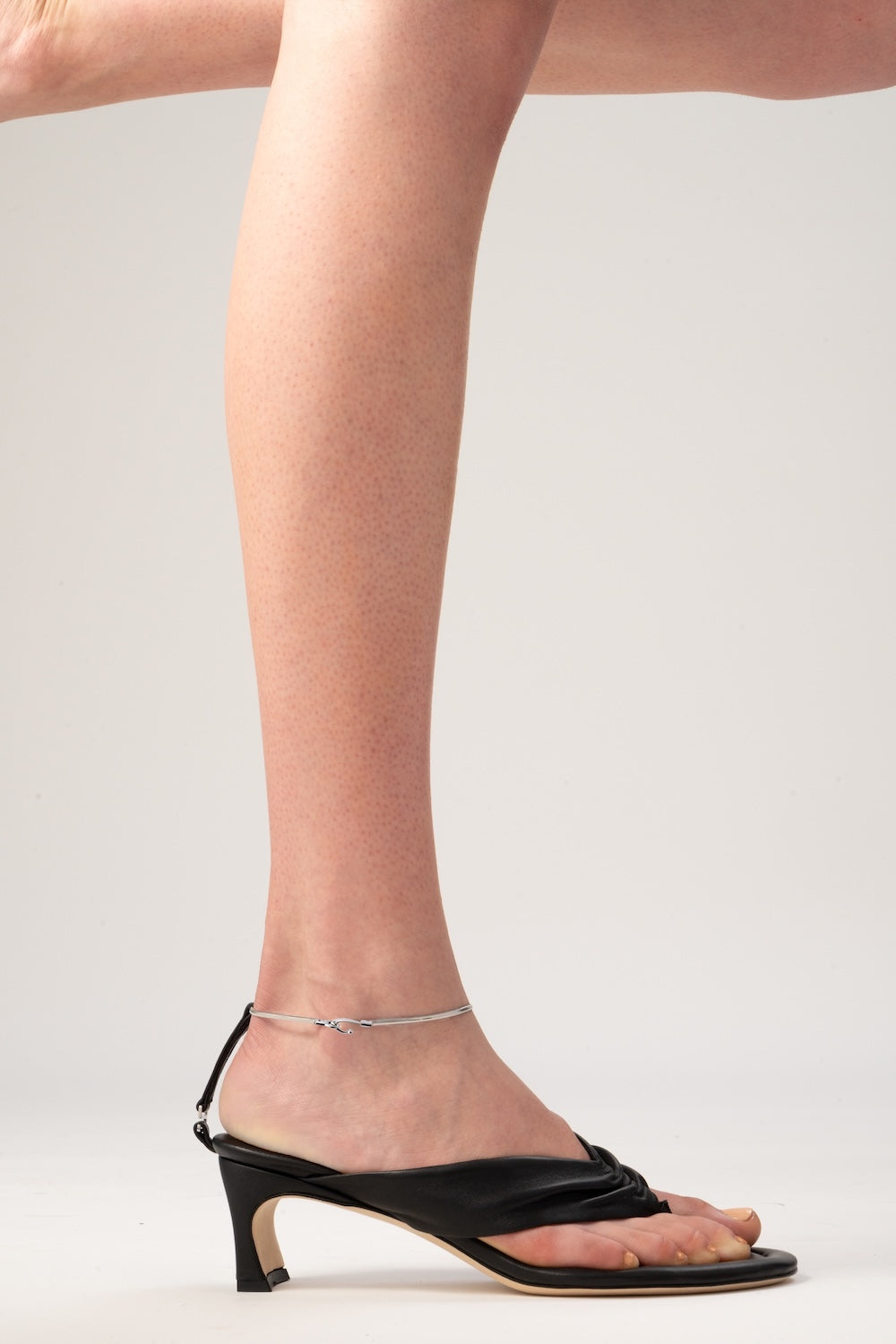 Dasha Heel Black Nappa Leather