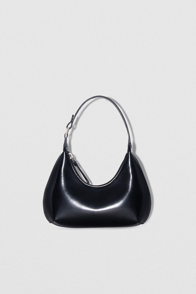 Baby Amber Black Semi Patent Leather – BY FAR