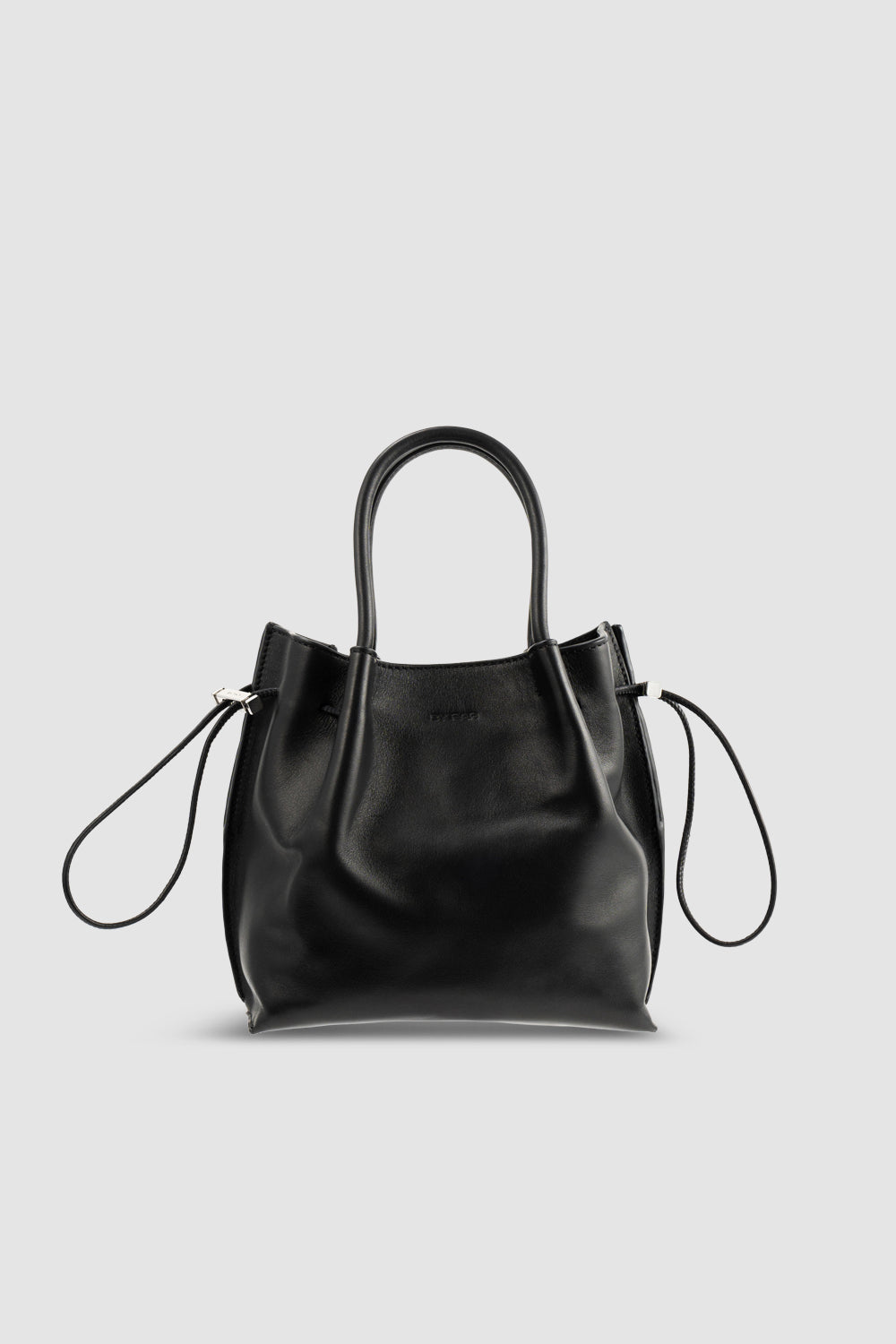 Baby Kayla Black Nappa Leather Top-Handle Bag