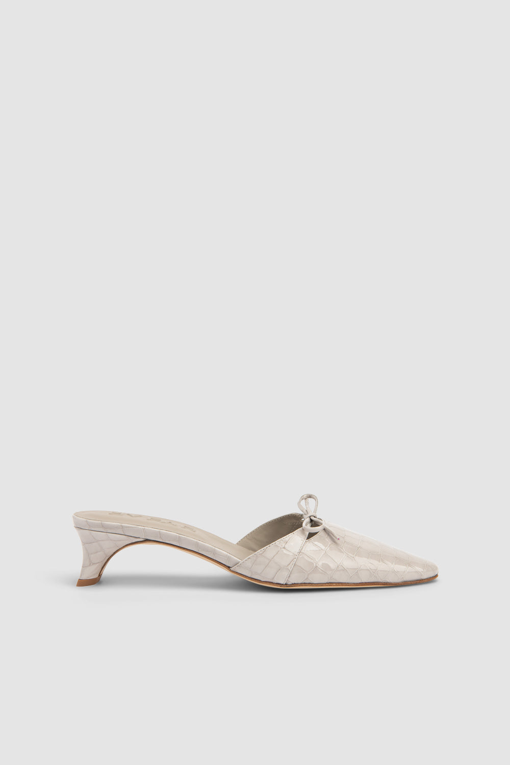 Babybow Croco Embossed Mule