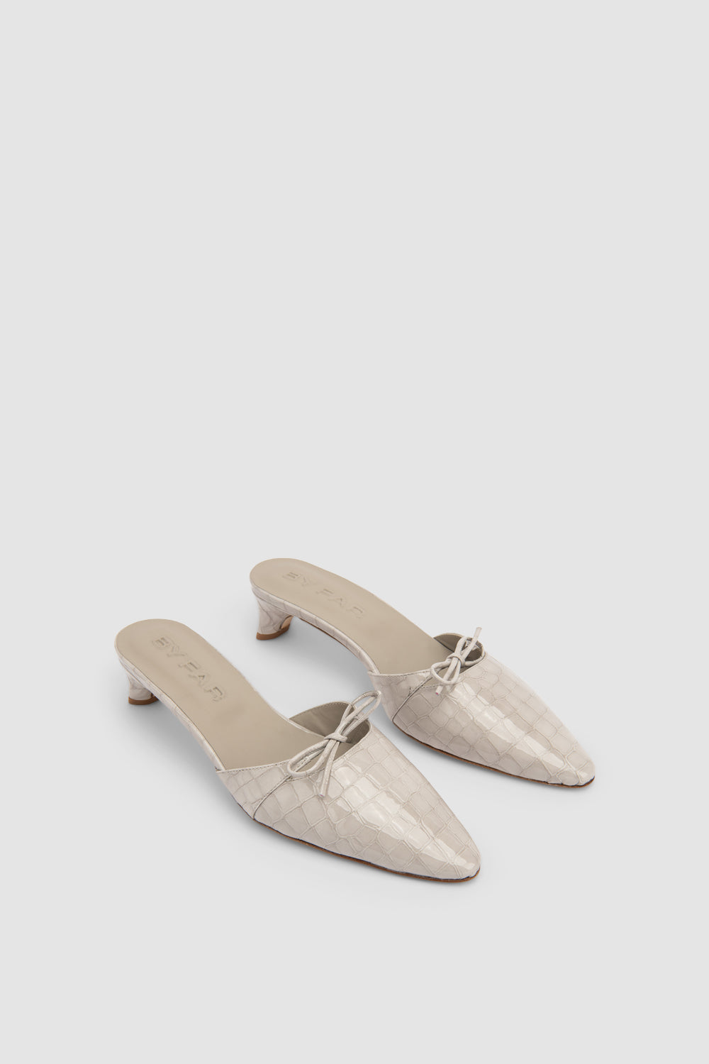 Babybow Croco Embossed Mule