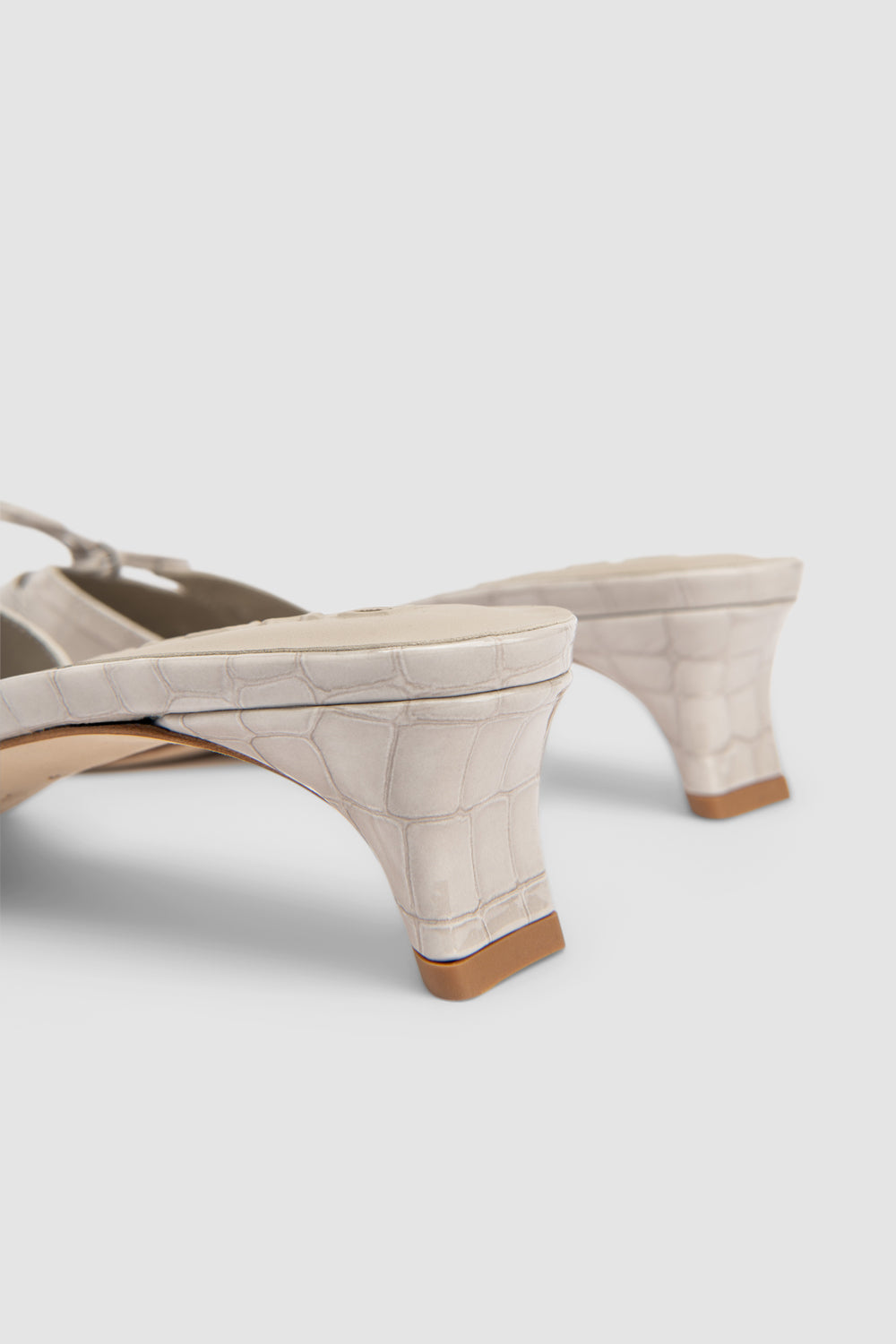 Babybow Croco Embossed Mule