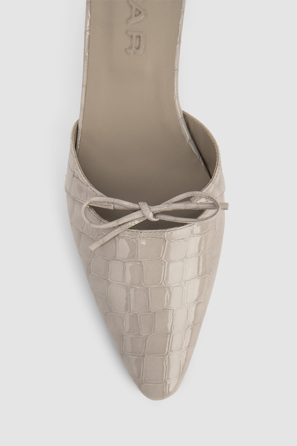 Babybow Croco Embossed Mule