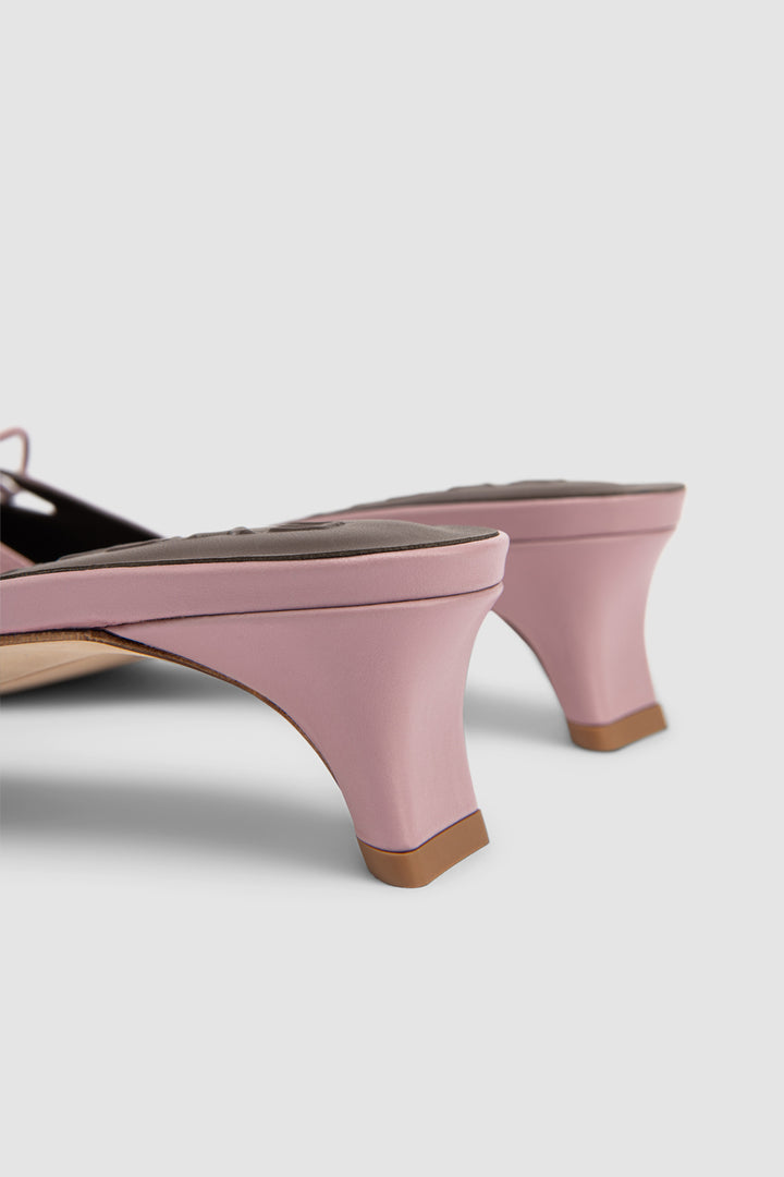 Babybow Leather Mule