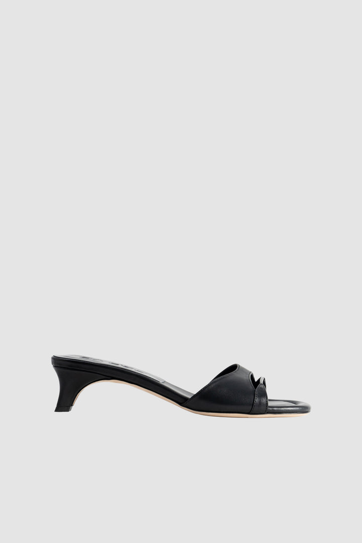 Babygirl Black Nappa Leather Slip-On Mule
