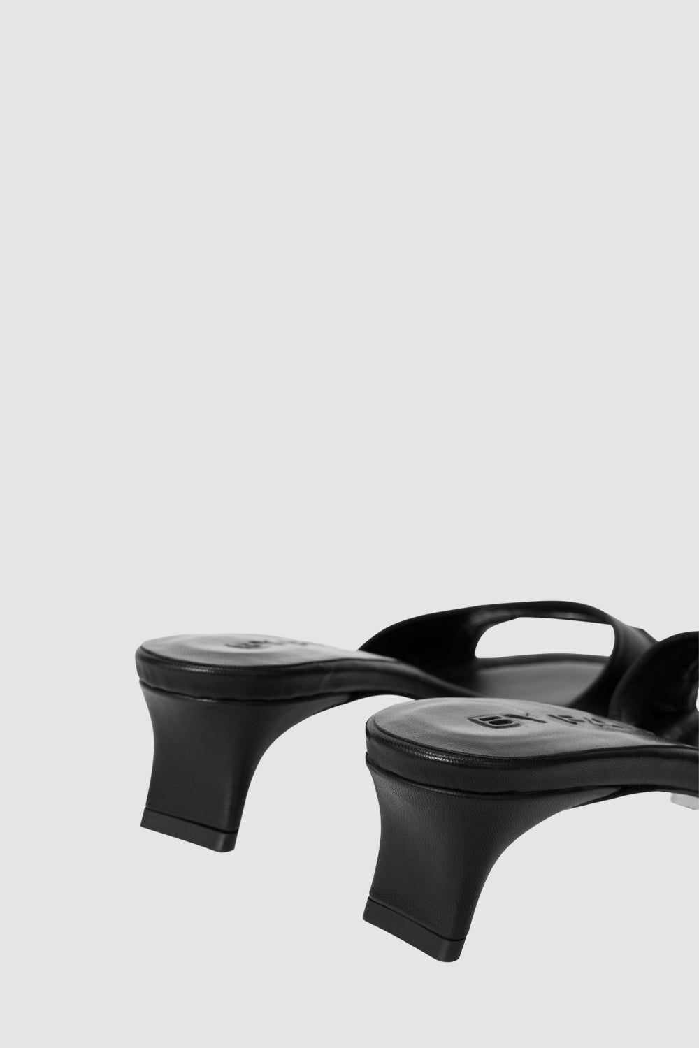 Babygirl Black Nappa Leather Slip-On Mule