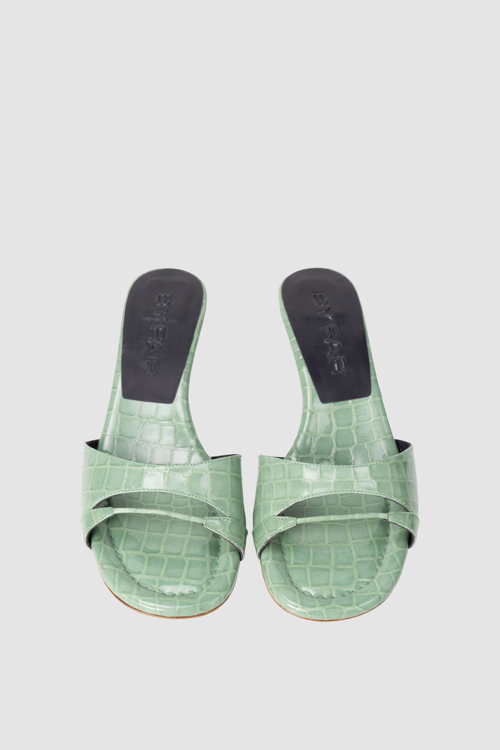 Babygirl Fresh Croco Embossed Leather Slip-On Mule