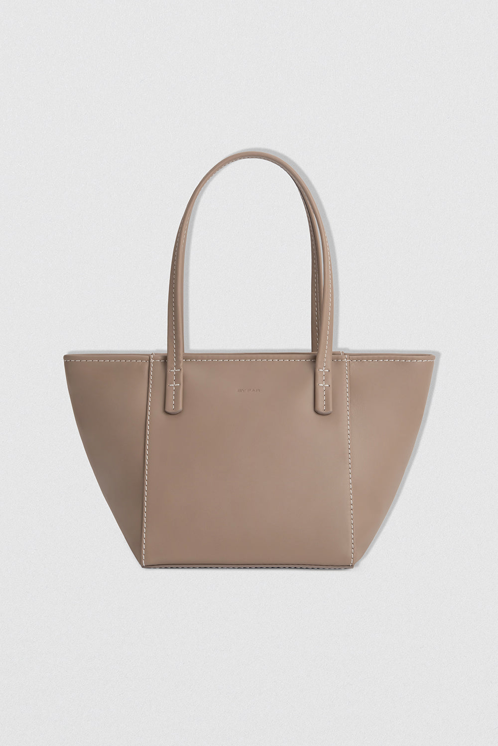 Bar Tote Taupe Box Calf Leather